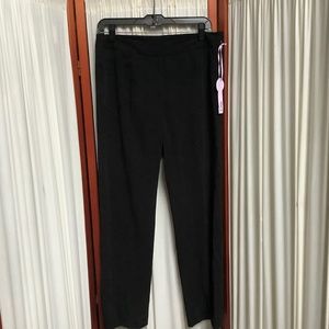 Cabi Bronte Pants #179 Black Trouser Flat Front Size 8
